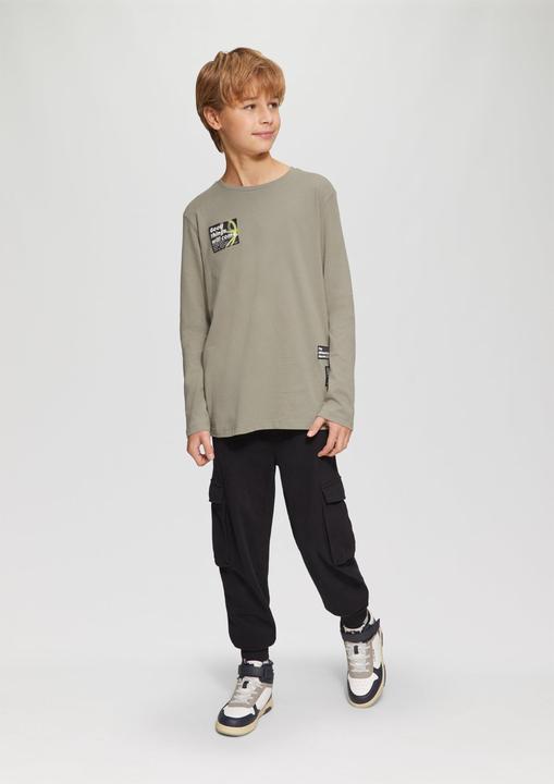 Produktbild S.Oliver T-Shirt Longsleeve mit modischen Patches (170, 176)