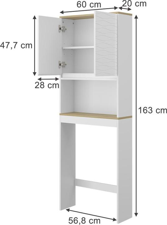 Actual product image Vicco Livia (60 x 20 x 163 cm)