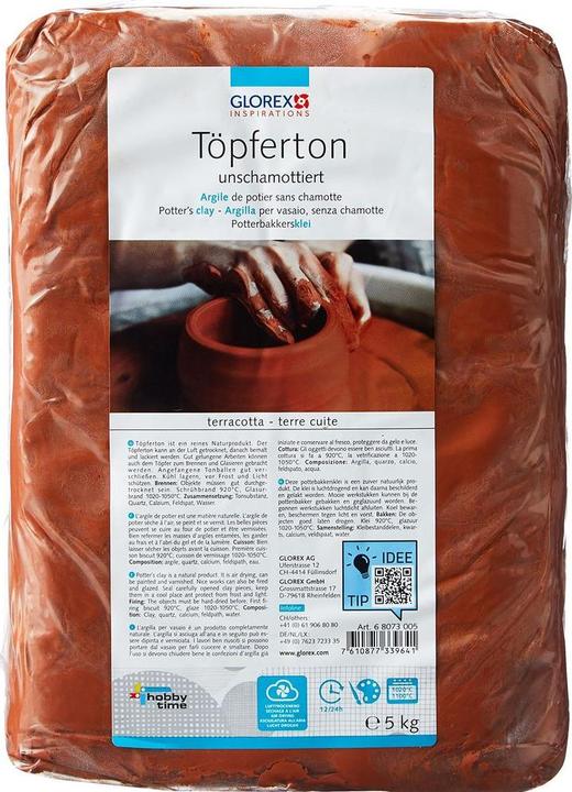 Image du produit Glorex Argile de poterie 5 kg