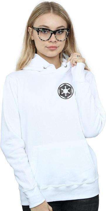 Produktbild Star Wars The Mandalorian Galactic Empire Insignia Breast Print Kapuzenpullover (S)