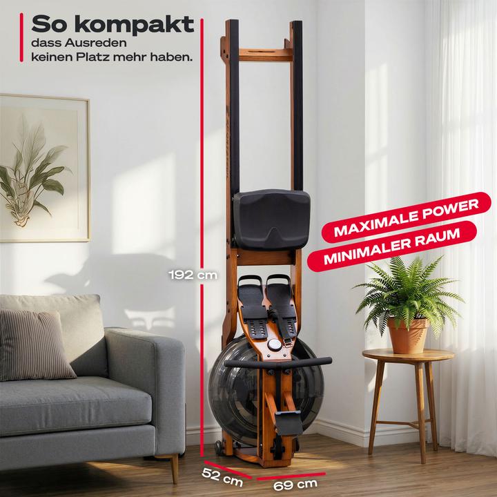 Actual product image Sportstech WRX500 Rudergerät Schwarz