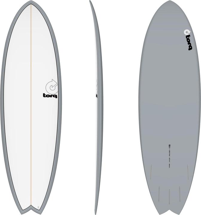 Torq Surfboard Epoxy TET 5.11 MOD Fish Grey Pinl (5'11")