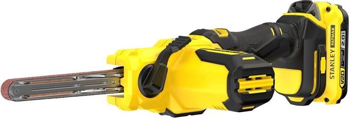 Actual product image Stanley v20 bandfile belt sander with 2x 2.0ah (Belt sanders)