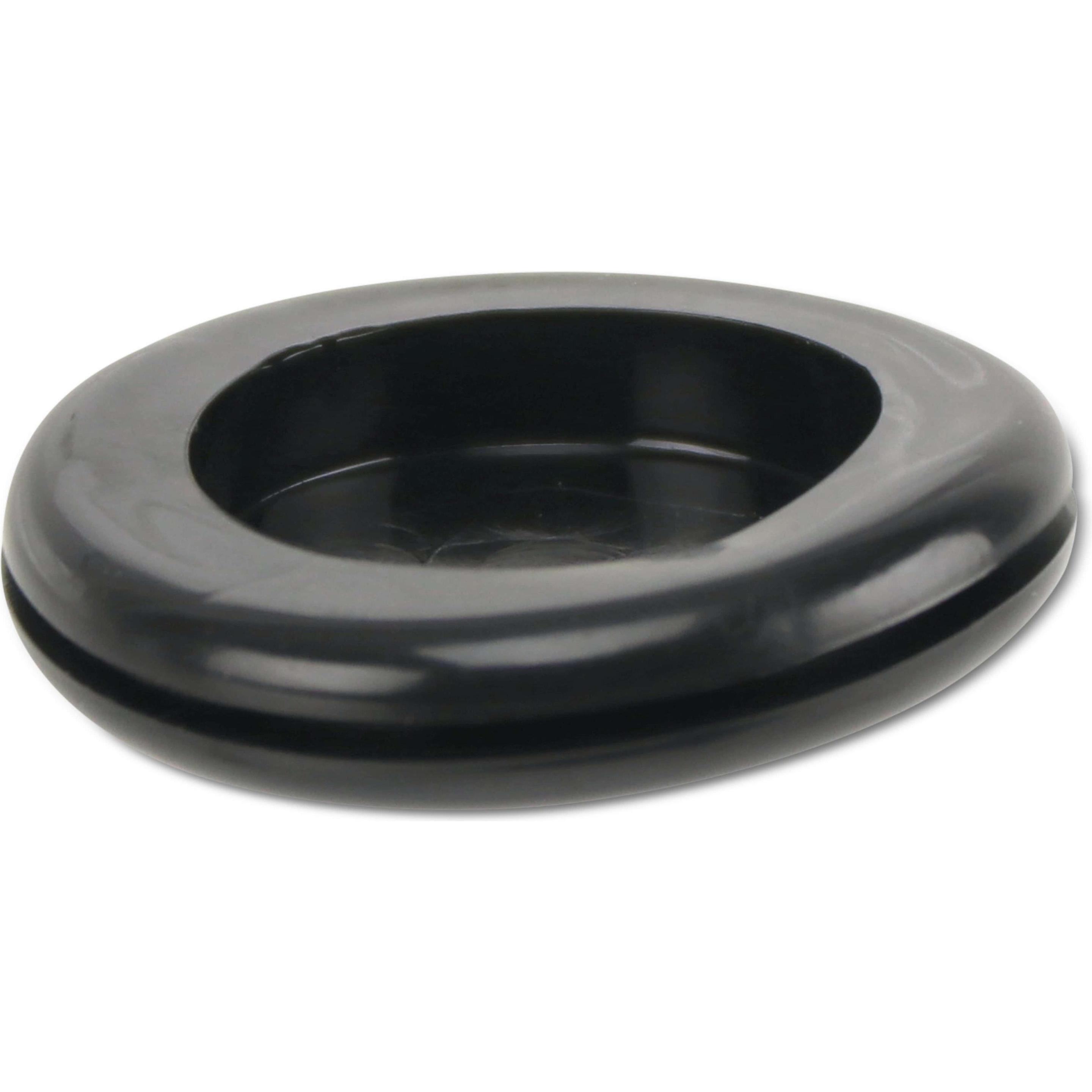 KSS, Kabelschutz + Kabelführung, Kabeldurchführungstülle PVC weich, schwarz, Plattenstärke 1,5, Loch-Ø 25, geschlossen, ...