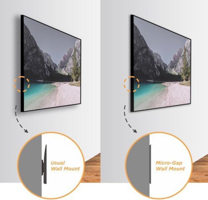 Produktbild Maclean MC-837 - VESA-Monitorhalterung/ TV-Halter, 75", schwarz, 50 kg (Wand, 50 kg, 49" - 75")