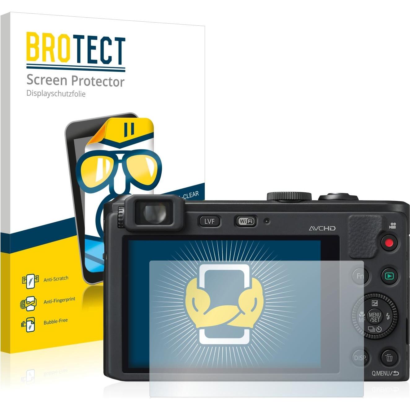BROTECT Schutzfolie Displayschutz Displayschutzfolie Folie Klar Transparent (Displayschutz, Lumix DMC-LF1), Kameraschutz...