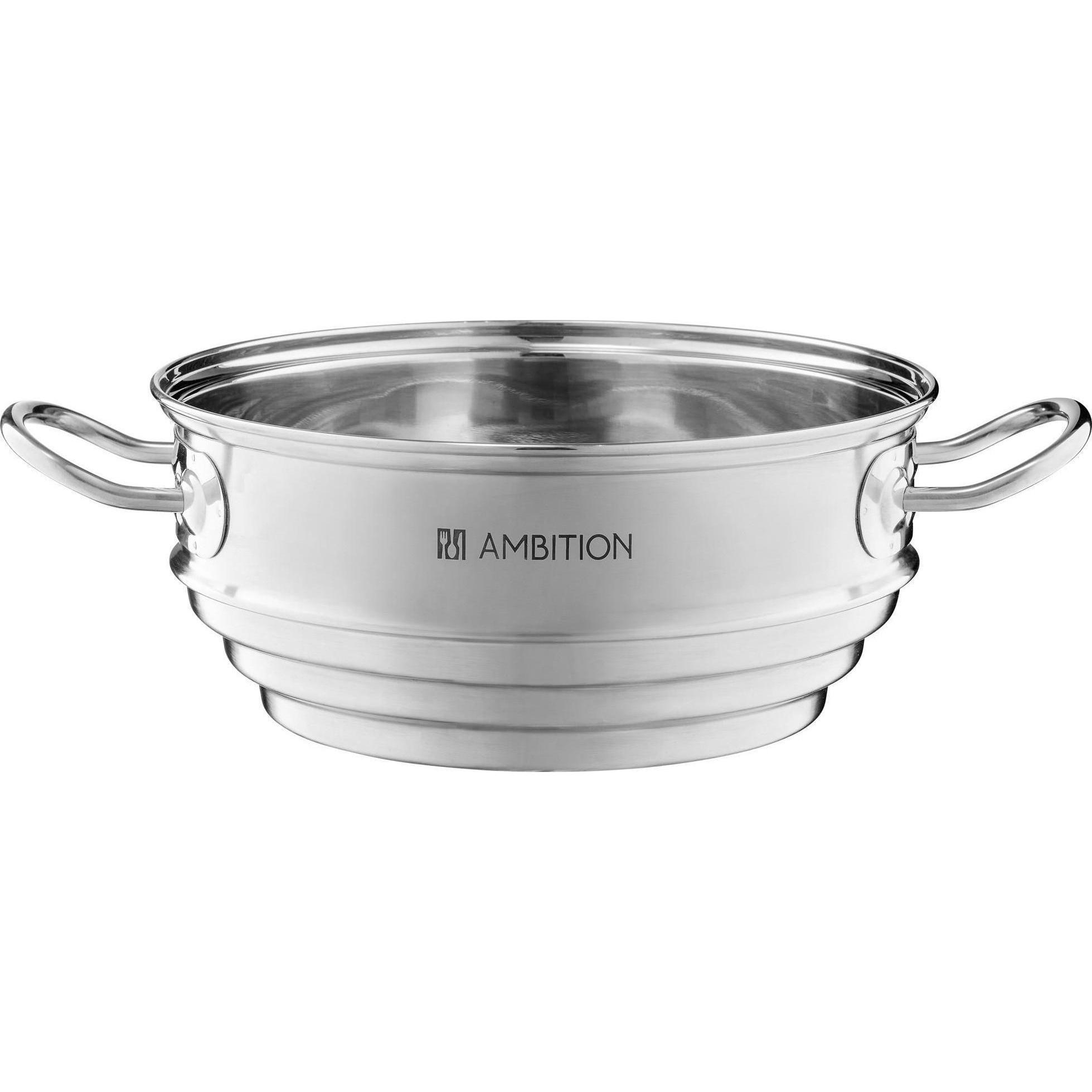 Ambition Universal vaporizer insert 16/18/20 cm ACERO (60817), Pfanne + Kochtopf, Silber