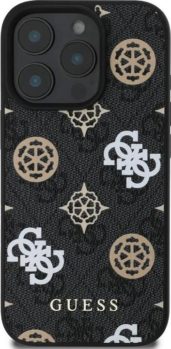 Actual product image Guess PU 4G Design Hard Case With Peony (Apple iPhone 16 Pro)