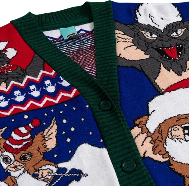 Produktbild Gremlins Strickjacke Jerseyware weihnachtliches Design (M)