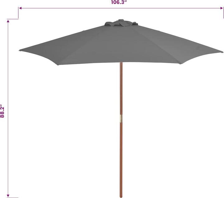 Immagine prodotto vidaXL Sonnenschirm (2.70 m)