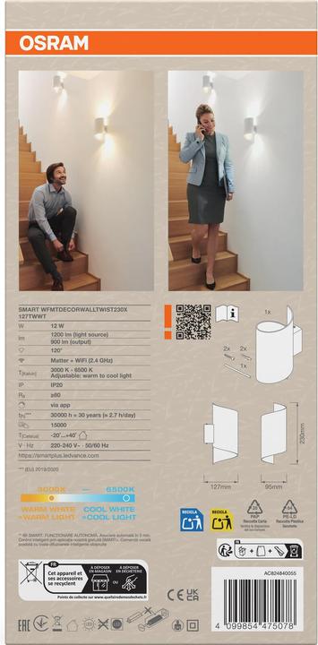 Produktbild Osram SMART+ Matter Wall Twist (900 lm)