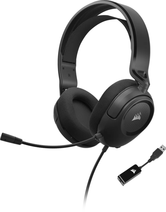 Produktbild Corsair HS35 SURROUND v2 Headset Wired Head-band Gaming Black (Kabelgebunden)