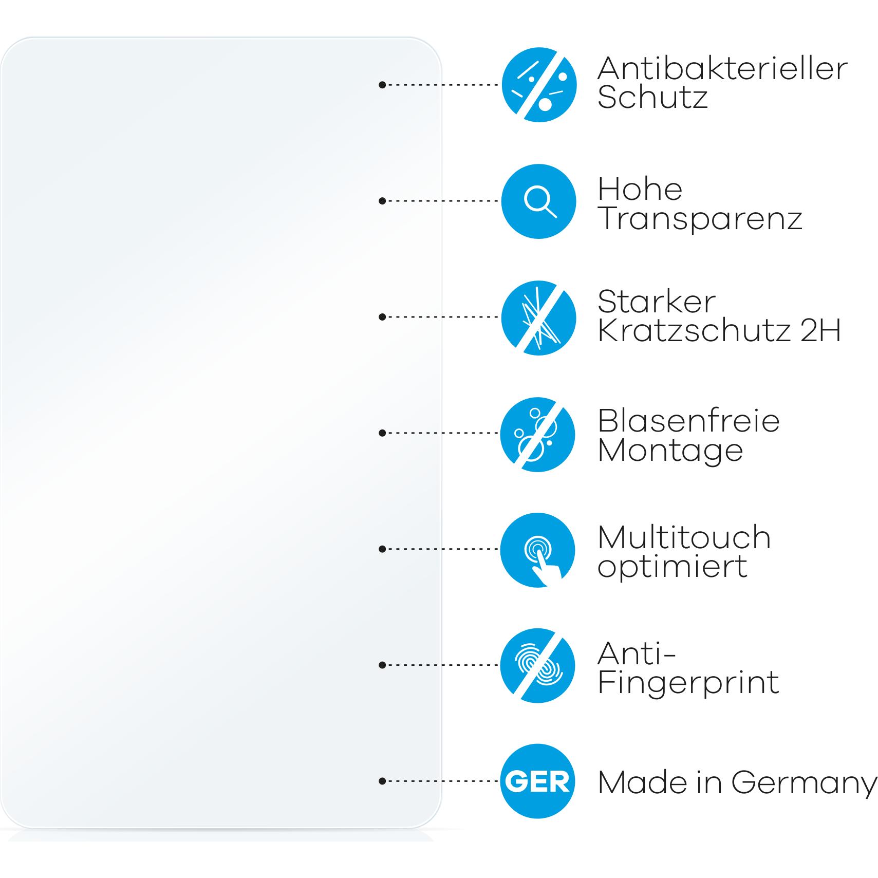Thumbnail - upscreen Schutzfolie Displayschutz Displayschutzfolie Folie Klar antibakteriell, Walkie-Talkie Zubehör