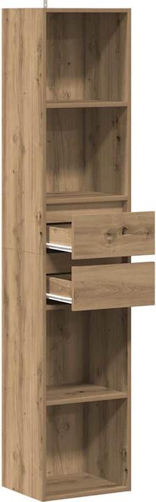 Actual product image vidaXL Bücherregal Artisan-Eiche 36x30x171 cm Holzwerkstoff Bücherschrank (36 x 30 x 171 cm)