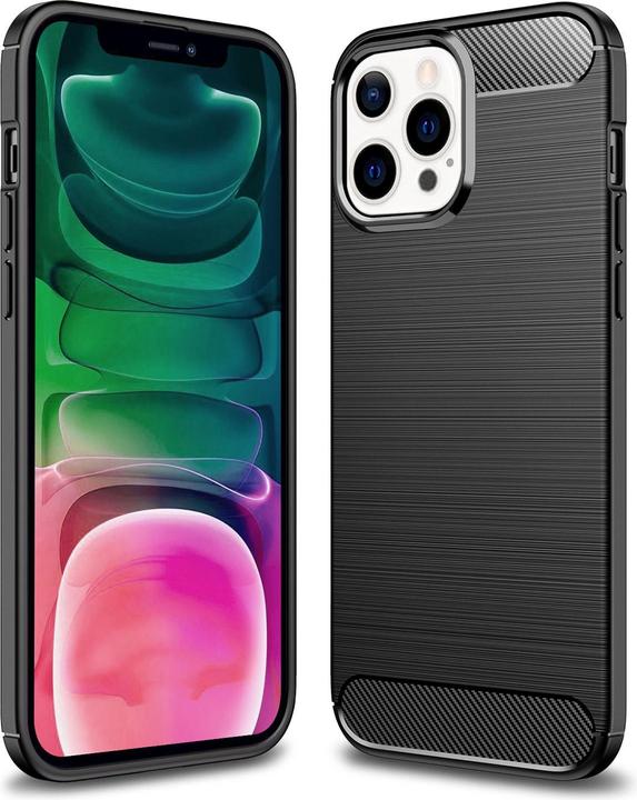Produktbild Nalia Carbon Look Silikon Handyhülle (Apple iPhone 13 Pro)