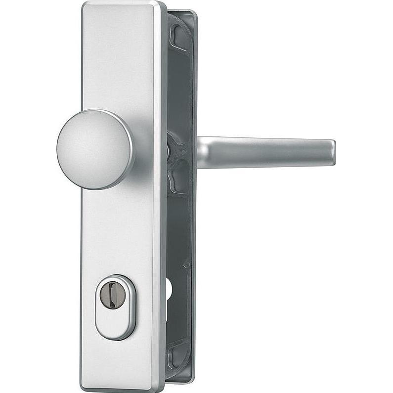 Abus, Türgriff + Fenstergriff, Schutzbeschlag Drcker/Platte Haustr HLS214 F2 (Türgriff)