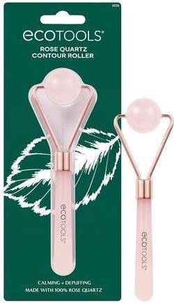 Produktbild EcoTools Rose Quartz Contour Roller Skincare Sculpting Tool Facial Roller for Depuffing Calming Skin