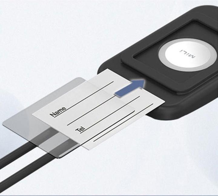 Image du produit Ultron MiTag avec étiquette de bagage, étiquette certifiée apple black (iOS)