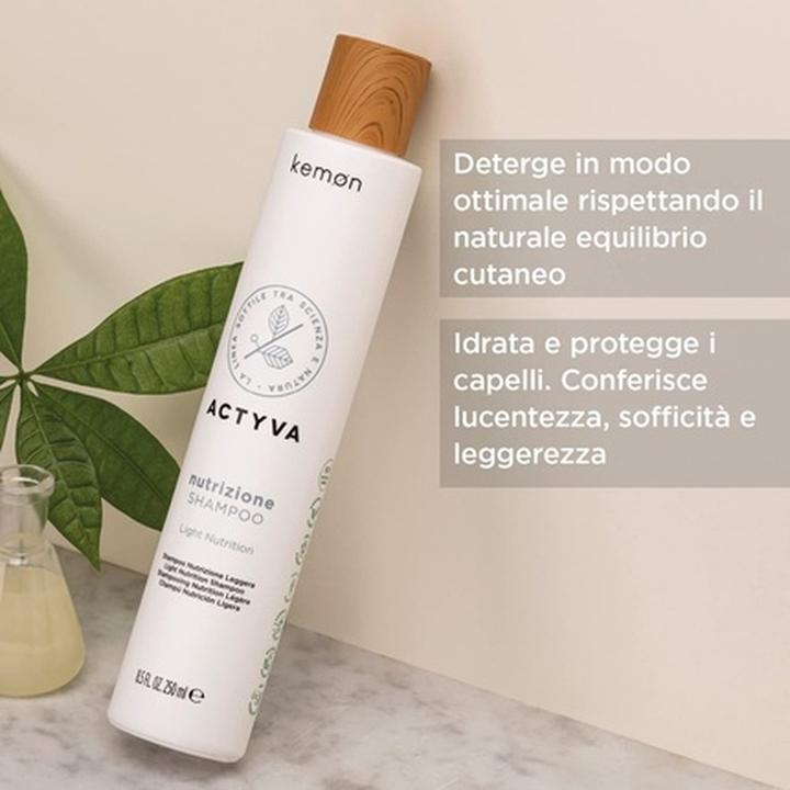 Immagine prodotto Kemon Actyva Nutrizione Light Shampoo 250ml (250 ml, Shampoo liquido)