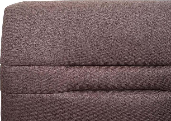 Produktbild Swisshandel24 Sitzbank, Esszimmerbank Bank Polsterbank, Rückenlehne Stoff/Textil Edelstahl gebürstet - braun 180cm (180 cm)