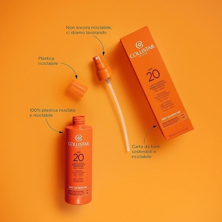 Produktbild Collistar CS Sun - Tanning Moisturizing Milk Spray SPF20 (Sonnenspray, SPF 20, 200 ml)