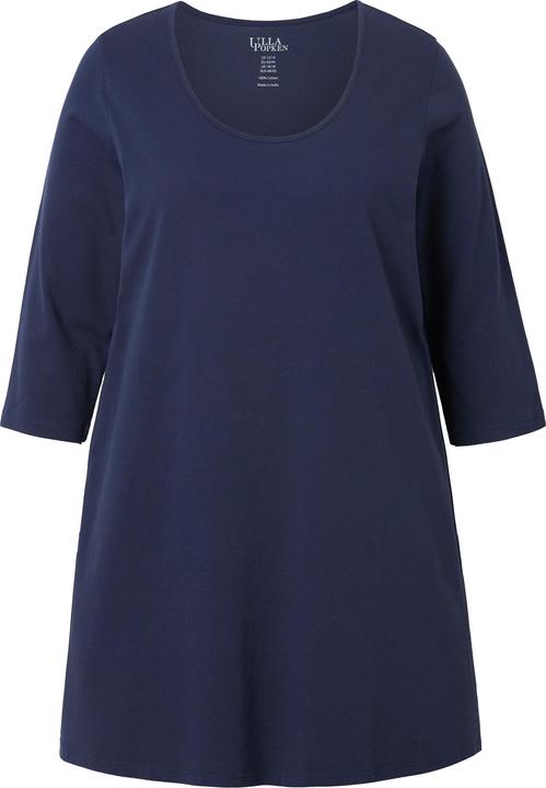 Actual product image Ulla Popken Classic A-Line 3/4 Sleeve Round Neck Knit Tunic (56)