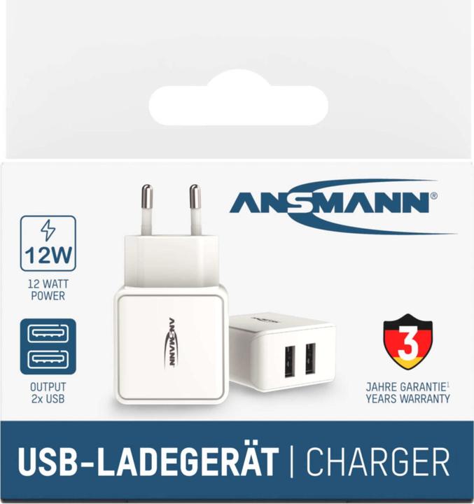 Produktbild Ansmann Home Charger HC212 (12 W, 2 Ports)