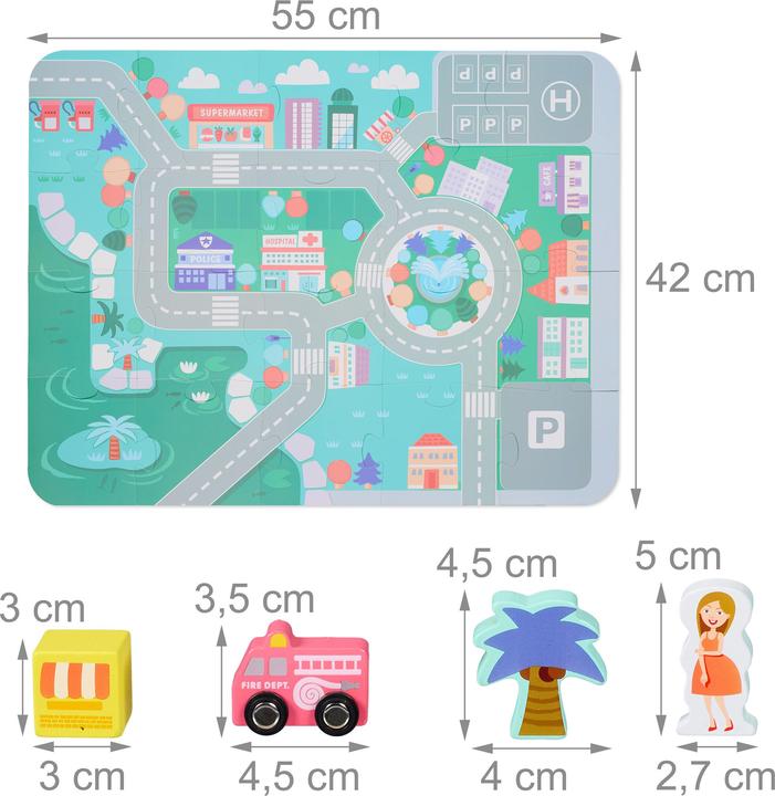 Actual product image Relaxdays Wooden block set