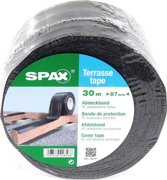 Produktbild Spax Terassenklebeband zum Schutz der Holzkonstruktion B=87mm, L=30m, Stärke 0,5mm (87 mm)