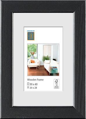 Immagine prodotto Euro Telaio in legno L5 30x40 nero (30 x 40 cm)