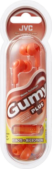 Actual product image JVC HA-FX7M-D-E Headset In-ear connector Orange (Cable)