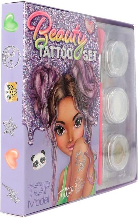 Actual product image Depesche TOPModel - Glitter Tattoo Set BEAUTY and ME - 412327