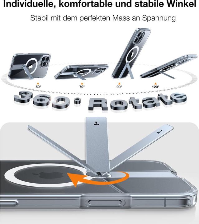 Actual product image Torras Pstand Spin 3 in 1 (1 Piece, Apple iPhone 16 Pro Max)