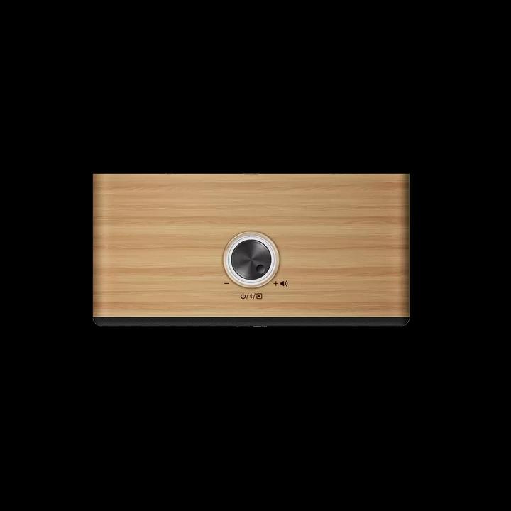 Actual product image Genius SP-HF505BT Bluetooth-Lautsprecher hellbraunes Holz
