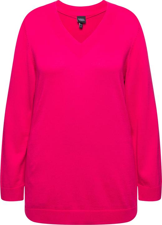 Actual product image Ulla Popken Casual V-Neck Long Sleeve Sweater (54)
