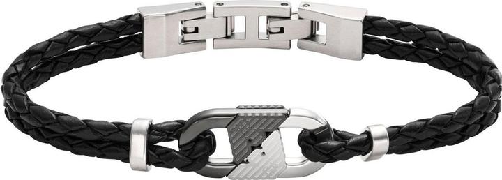 Productafbeelding Emporio Armani Armband (20.80 cm, Leer, Roestvrij staal)