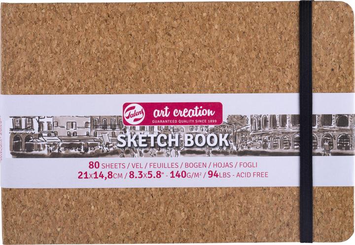 Actual product image Talens Sketchbook Cork | 21 x 14.8 cm, 140 g, 80 sheets (A5, Plain)