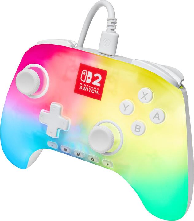 Actual product image PowerA NSW2 Controller Advantage wired Lumectra white (Switch, Switch 2)