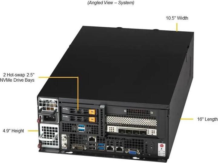 Actual product image Supermicro Barebone SuperServer SYS-E403-13E-FRN2T