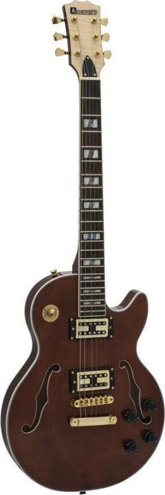 Actual product image Dimavery LP-600 E-Gitarre, braun (Electric guitar)