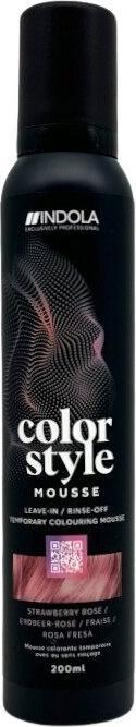 Actual product image Indola Colour Style Mousse Strawberry - Rosé (200 ml, Foaming agent)