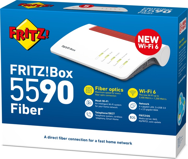 Actual product image AVM FRITZ!Box 5590 Fiber XGS-PON