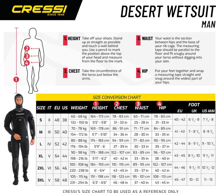 Actual product image Cressi Desert (5/4 mm, L)