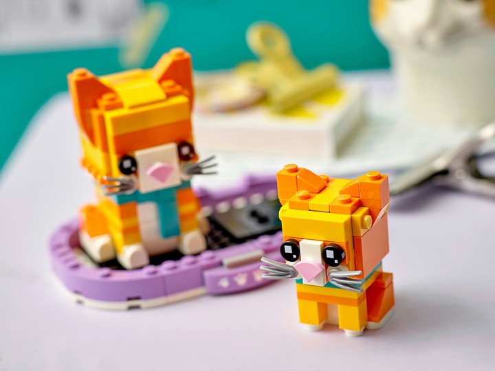 Produktbild LEGO Rot getigerte Katze (40480, LEGO Brickheadz)