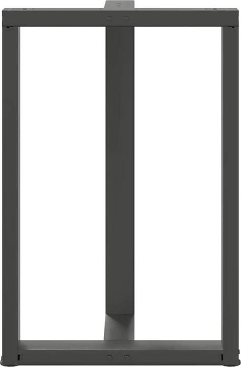 Produktbild VidaXL Bartischbeine T-Form 2 Stk. Anthrazit 60x35x(91-92) cm Stahl Tischbein