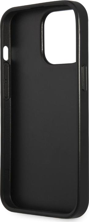 Image du produit Guess case for iPhone 13 Pro / 13 6.1" GUHCP13LPSATLK black hard case Saffiano Triangle Logo (Apple iPhone 13, Apple iPhone 13 Pro)