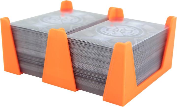 Produktbild Feldherr 59943 - Kartenhalter für Spielkarten in Standard American Board Game Size - 300 Karten, 2 Fächer (Kunststoff)