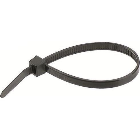 RND Electronics, Kabelbinder, Kabelbinder 150 x 3.6mm, Polyamid 6.6 W, 176.52N, Schwarz (Kunststoffkabelbinder, 150 mm, ...