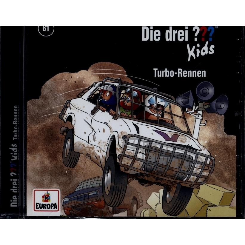 Thumbnail - Die drei DREI FRAGEZEICHEN kids 81 - Turbo-Rennen, Hörbücher