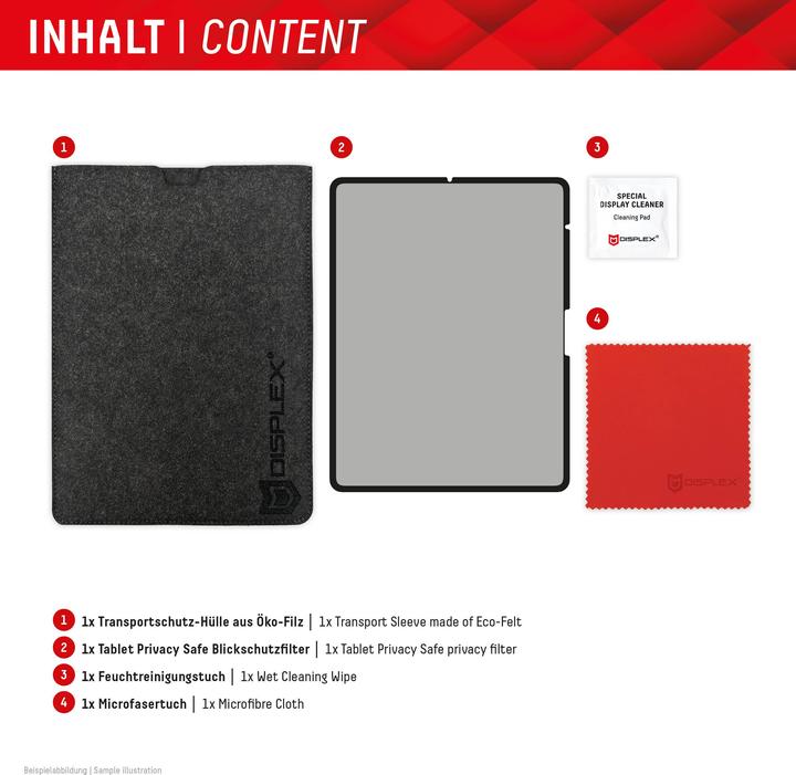Produktbild Displex Tablet Privacy Safe, Tablet Blickschutzfolie (1 Stück, iPad Air 13 2025, iPad Pro 13 2024 (M4), iPad Air 13 2024 (M2))